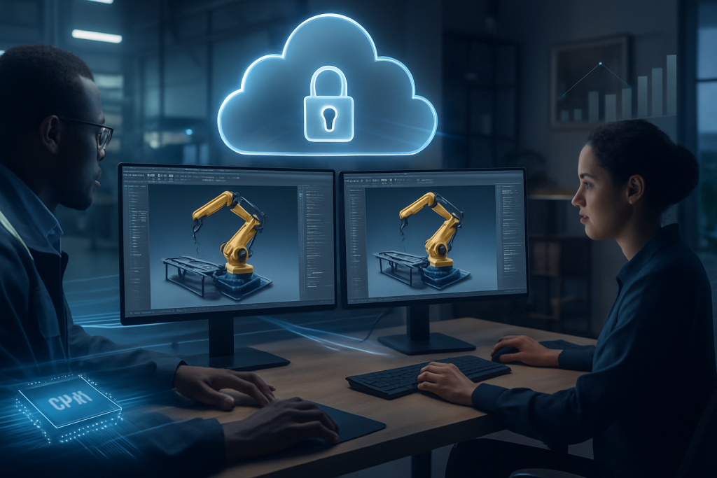 Cloud desktops for manufacturing CAD teams: secure IP hybrid collaboration on 3D assembly with GPU workstations