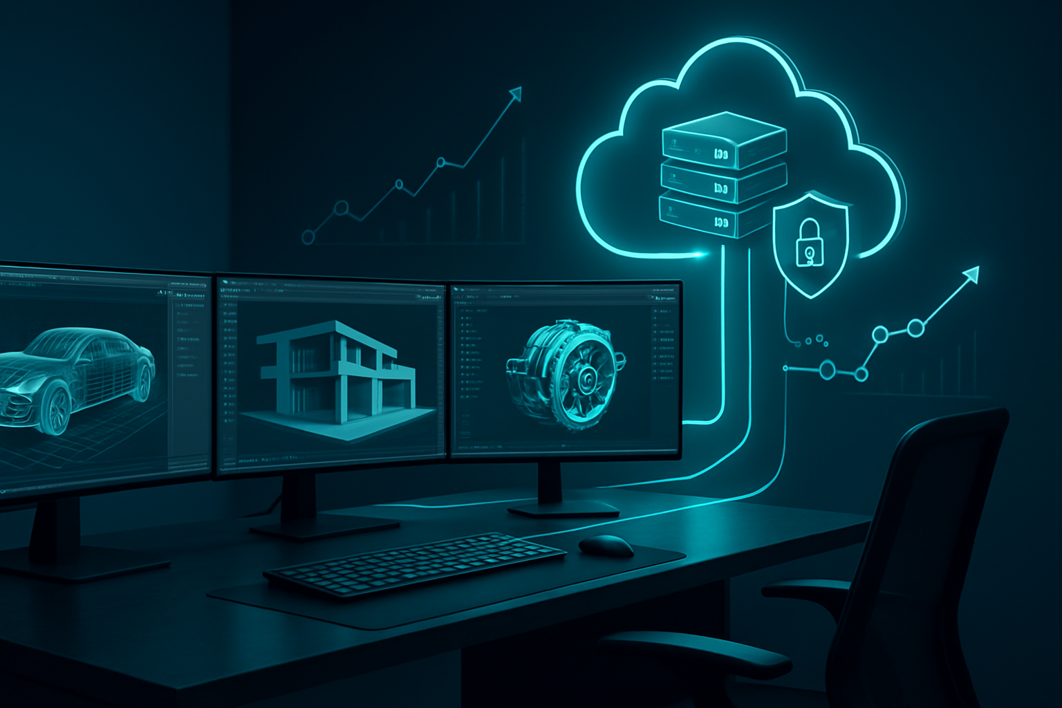 Scalable DaaS vGPU replacing GPU workstations with secure cloud desktops and cost savings dashboard