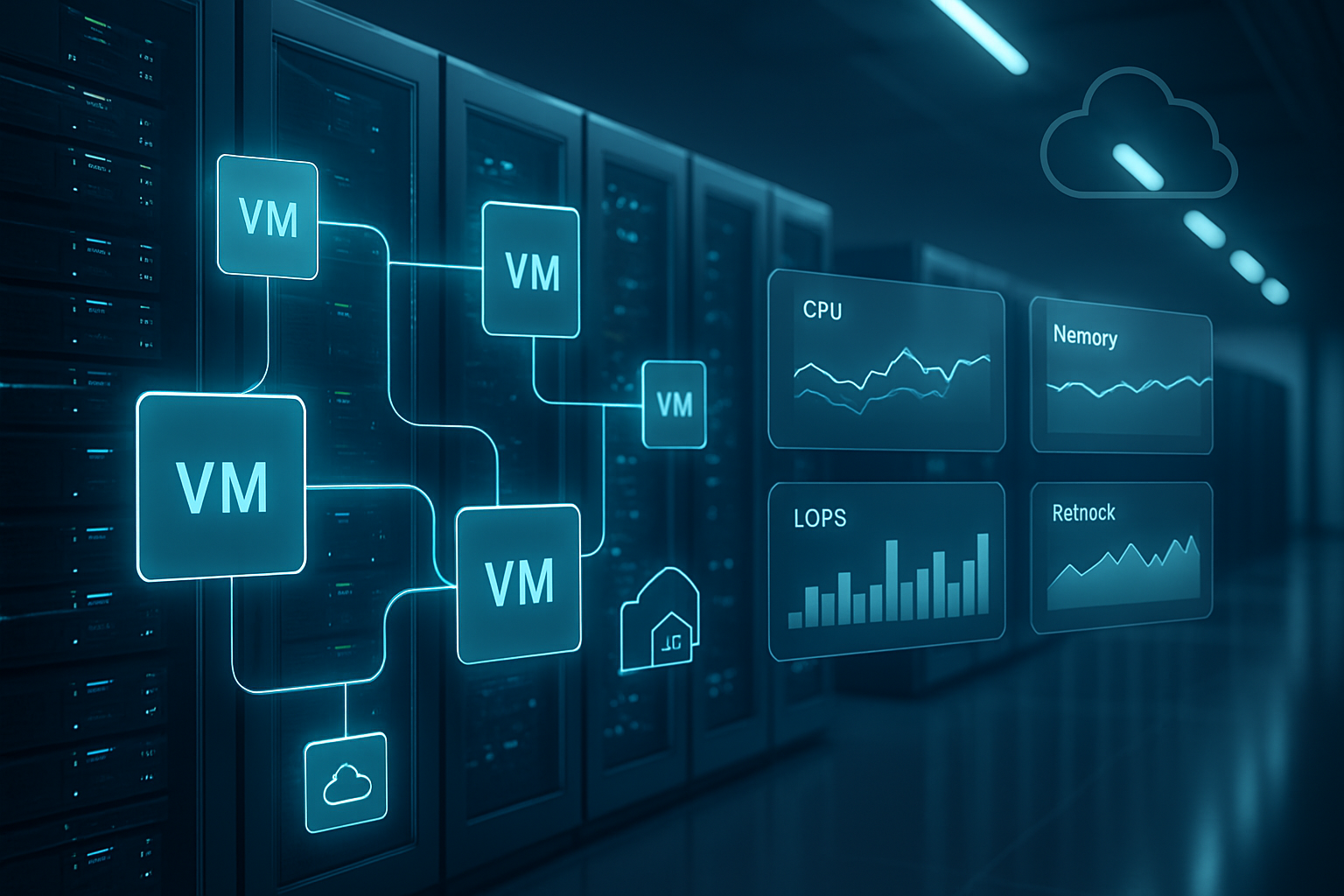 High performance virtual machines for enterprise workloads, predictable latency, efficient resource use, high throughput